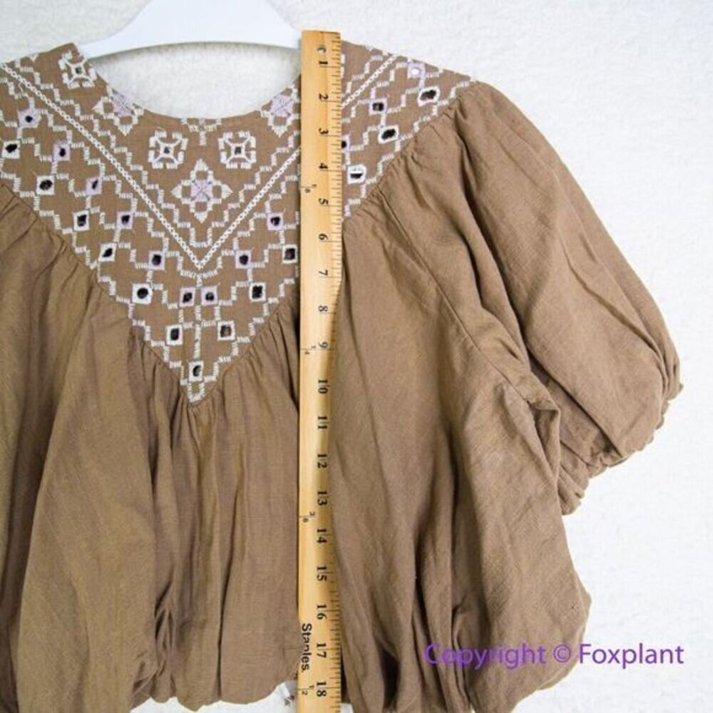 New! Free People Joni Embroidered Top, size XS - Picture 14 of 16